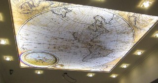 Натяжной потолок с фотопечатью Южноуральск, цена от 6234 руб.